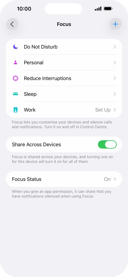 Press Do Not Disturb.