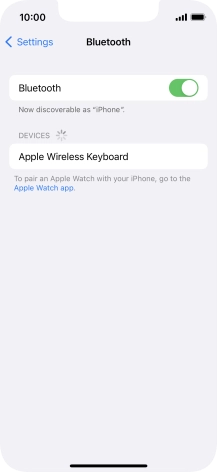 Press the required Bluetooth device and follow the instructions on the screen to pair the device with your phone.