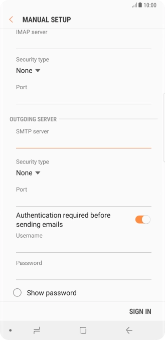 Press the drop down list below 