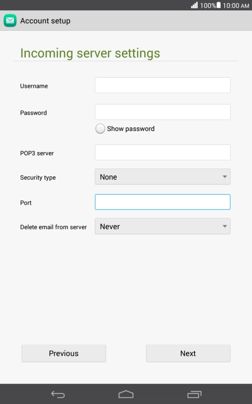 Press the drop down list next to 