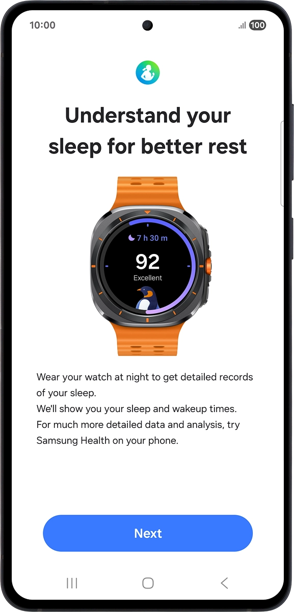 On your phone: Press Next.