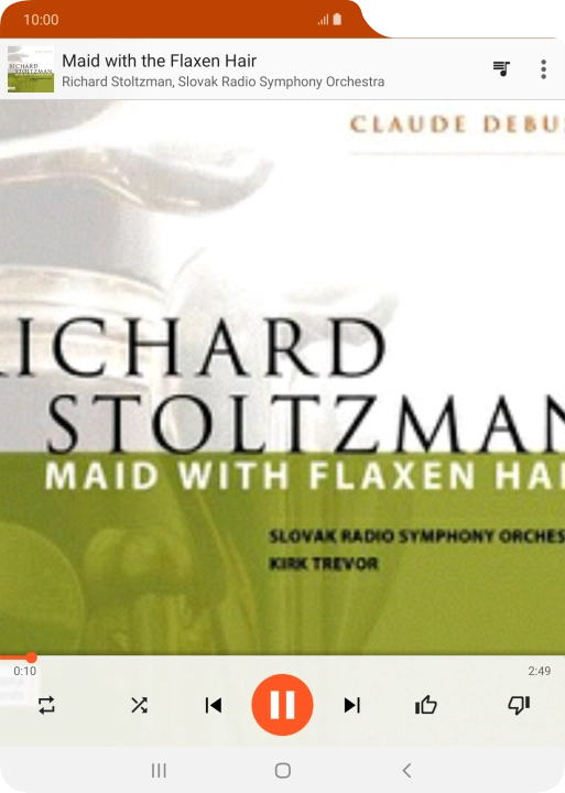 Press arrow right to go to the next audio file.