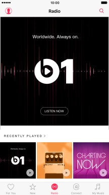 Press LISTEN NOW to start playback of Beats 1.
