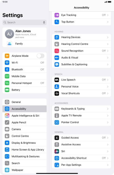 Press the required category below 