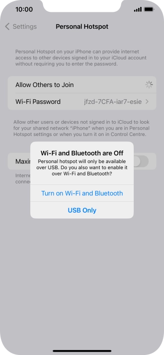 If Wi-Fi is turned off, press Turn on Wi-Fi and Bluetooth.