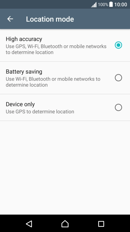 If you select High accuracy, your phone can find your exact position using the GPS satellites, the mobile network and nearby Wi-Fi networks. Satellite-based GPS requires a clear view of the sky.