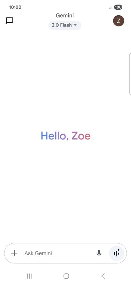 Press the profile icon.