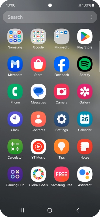 Press Gallery and go to the required folder.