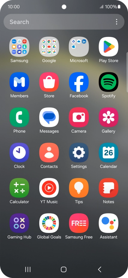Press Gallery and go to the required folder.