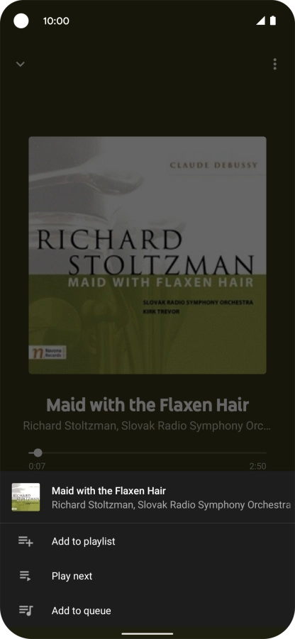 Press Add to playlist.