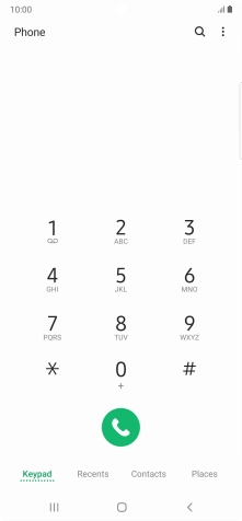 Press the menu icon.