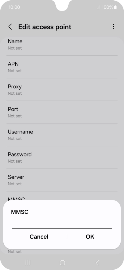 Key in http://pxt.vodafone.net.au/pxtsend and press OK.