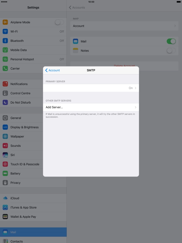 Press the field below 