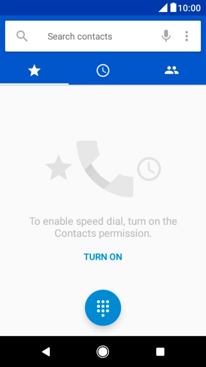Press the menu icon.