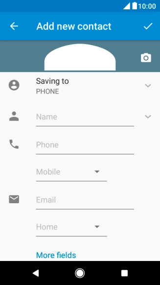 Press the address book drop down list.