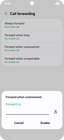 Key in +61414121121 and press Enable.