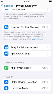 Press App Privacy Report.