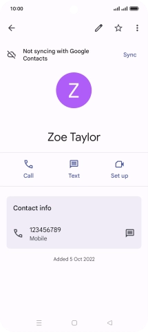 Press the Home key to return to the home screen.