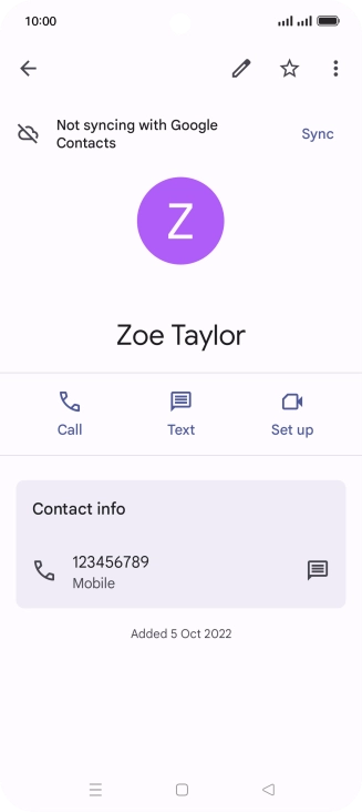Press the Home key to return to the home screen.