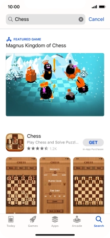 Press the required app.