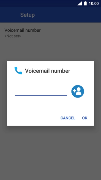 Key in +61414121121 and press OK.