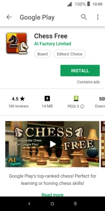 Press INSTALL and follow the instructions on the screen to install the app.