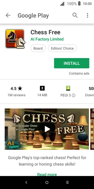 Press INSTALL and follow the instructions on the screen to install the app.
