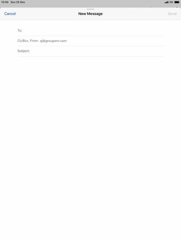 Press To: and key in the first letters of the recipient's name.