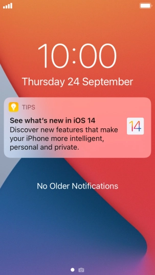 Press the required notification and follow the instructions on the screen to use the selected function.
