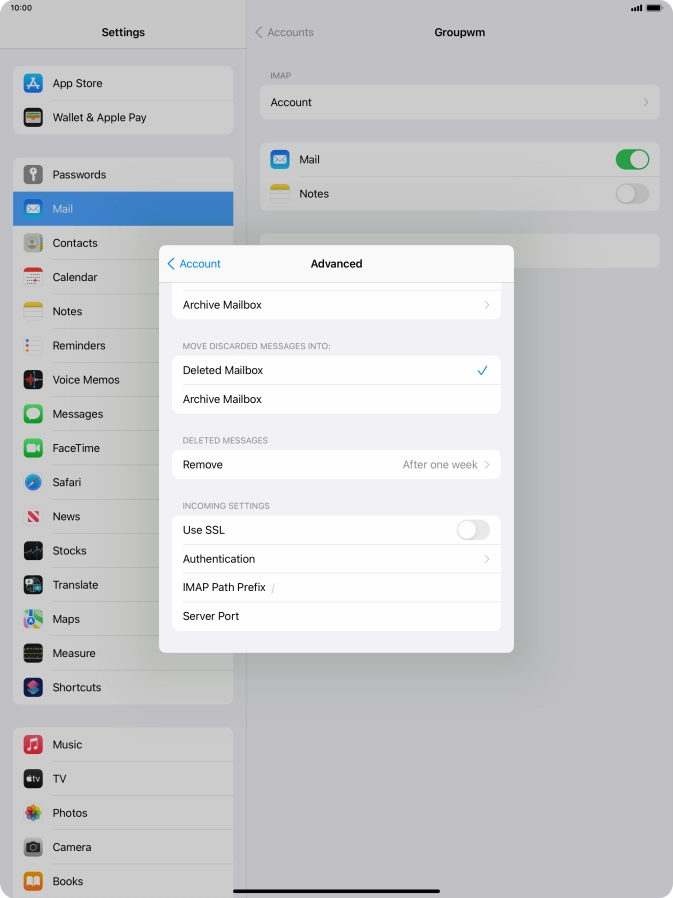 Press Authentication.