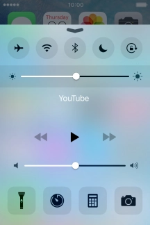 Press the flight mode icon to turn the function on or off.