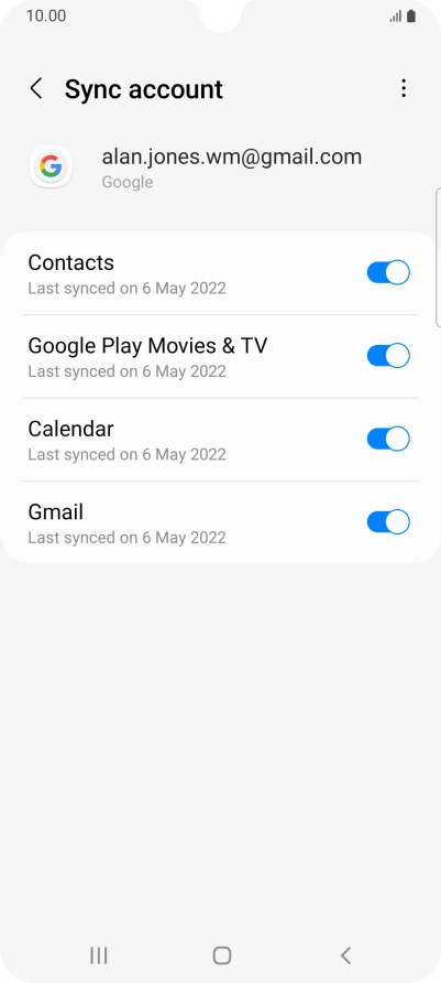 Press the Home key to return to the home screen.
