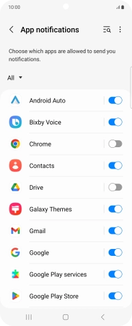 Press the drop down list.