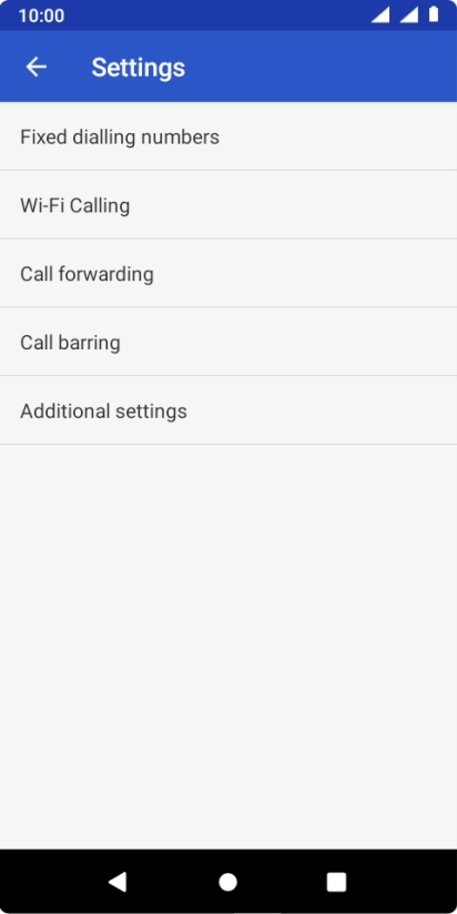Press Additional settings.
