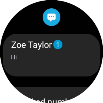 Press the required text message to read it.