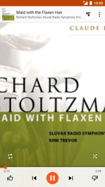 Press arrow right to go to the next audio file.