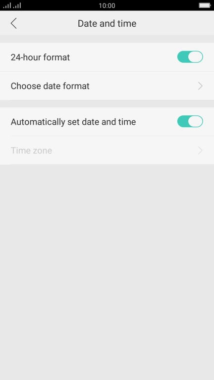 Press the Home key to return to the home screen.
