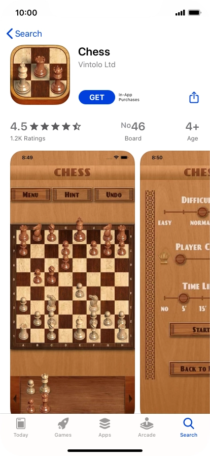 Press GET and follow the instructions on the screen to install the app.