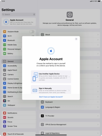 Press Sign in Manually.