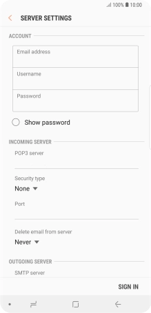 Press the field below 