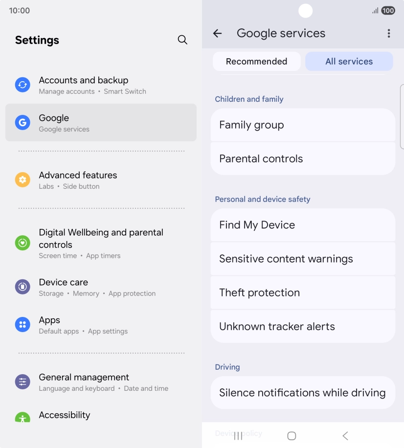 Press Find My Device.