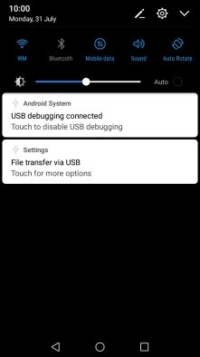Press Mobile data to turn the function on or off.