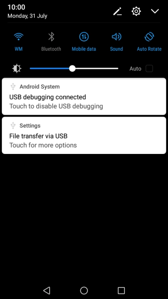 Press Mobile data to turn the function on or off.