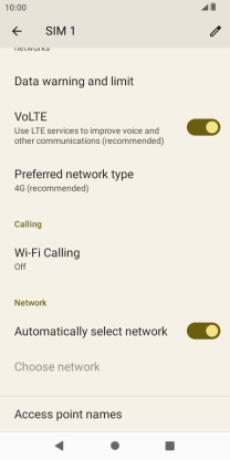 Press Wi-Fi Calling.