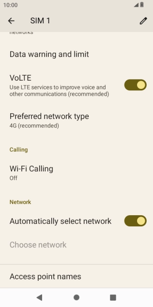Press Wi-Fi Calling.