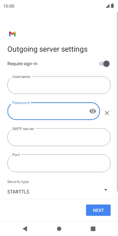 Press the field below 