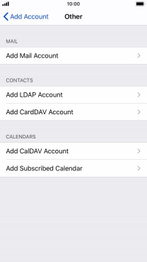 Press Add Mail Account.