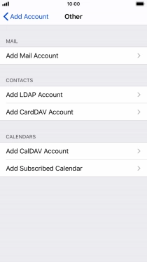 Press Add Mail Account.