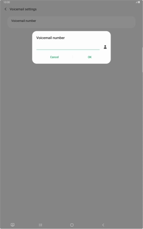 Key in +61414121121 and press OK.