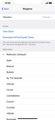Press the required ring tones to hear them.